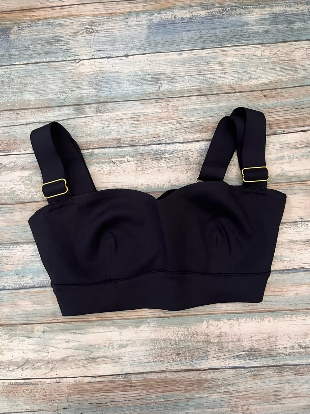 Free People Intimately Black Sweetheart Longline Bra Bralette NWT S - Picture 2 of 6